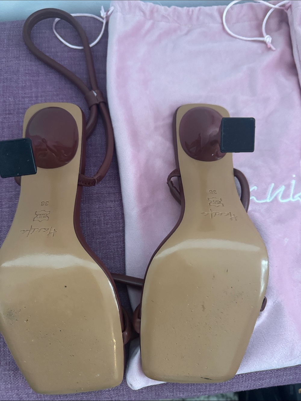 Hanifa Brown Sandal - Picture 7 of 7